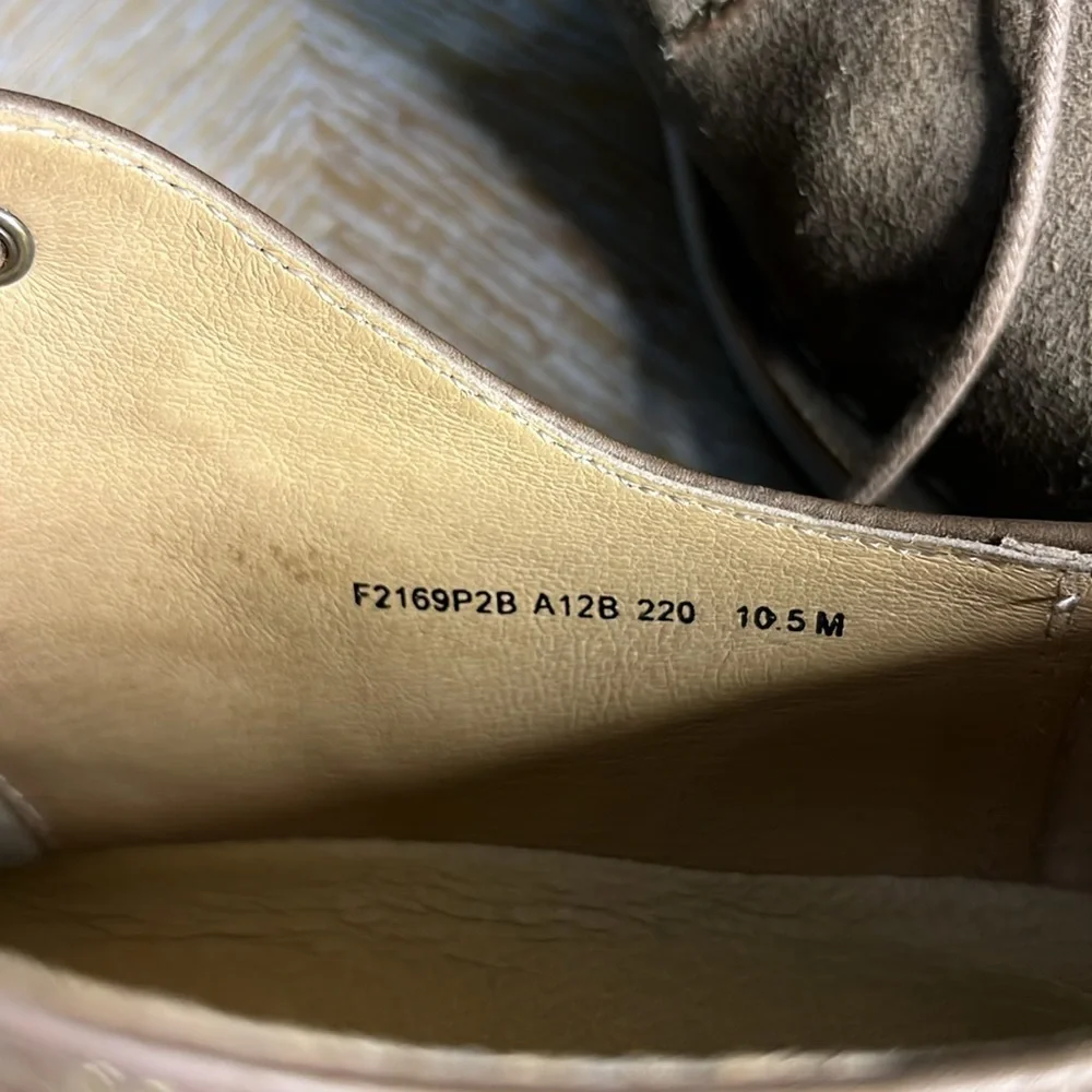 JOHN VARVATOS Men's Brown Derby Shoes 10.5